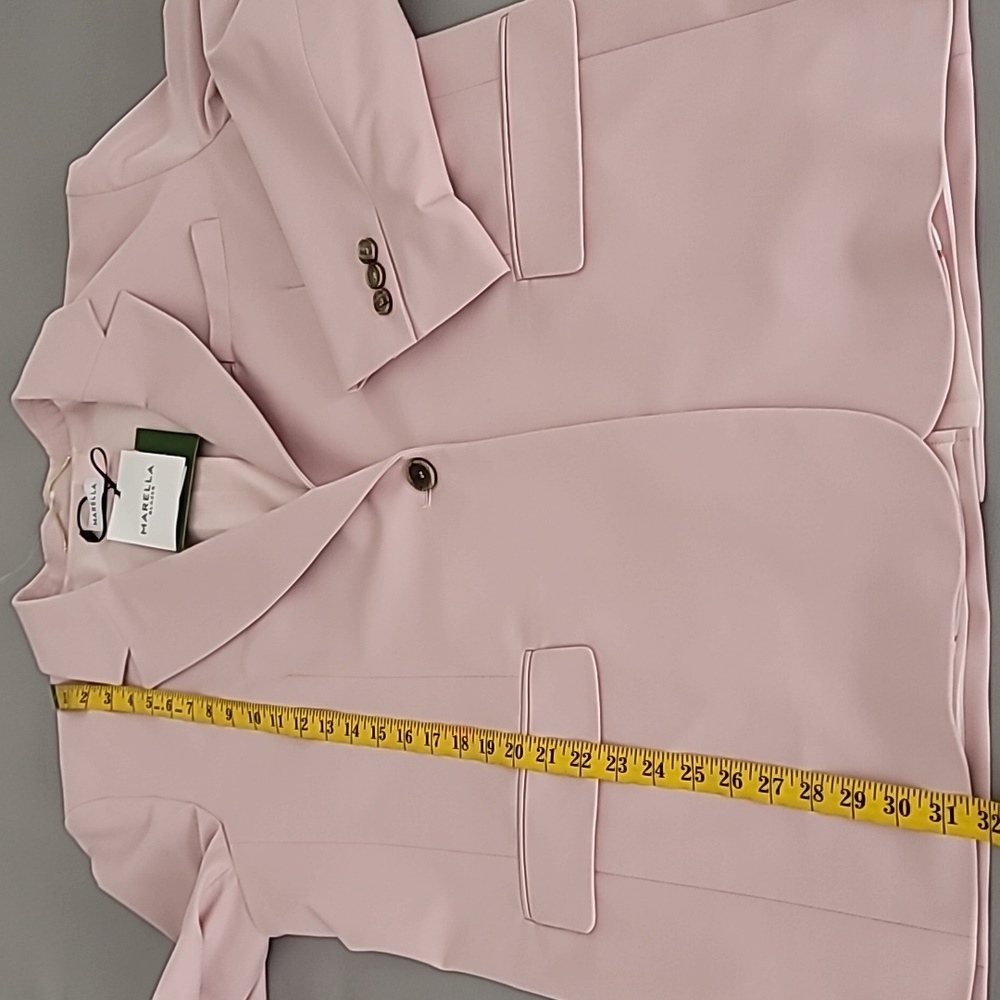 Pink Blazer Jacket By Marella - Picture 11 of 16
